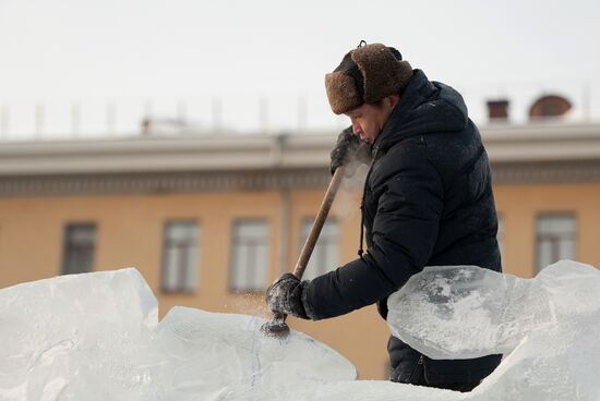 Ледовый городок в Томске