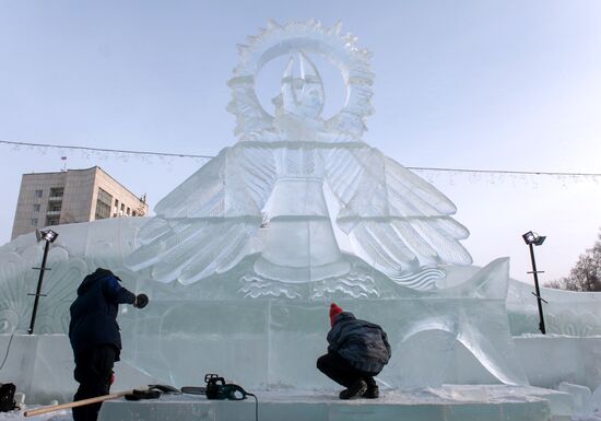 Ледовый городок в Томске