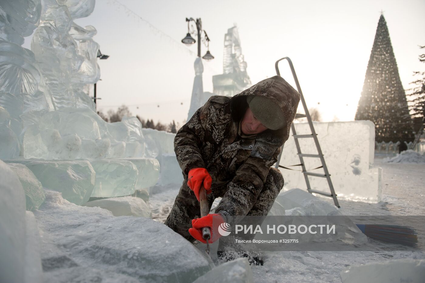 Ледовый городок в Томске