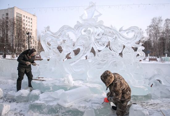 Ледовый городок в Томске