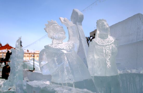 Ледовый городок в Томске