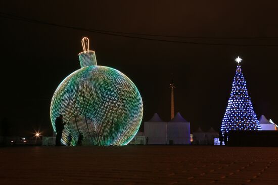 Новогодняя иллюминация в Москве