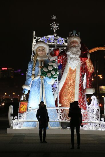 Новогодняя иллюминация в Москве