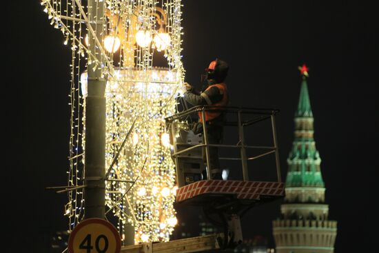 Новогодняя иллюминация в Москве