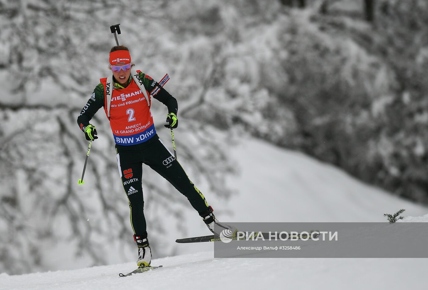 Биатлон. III этап Кубка мира. Женщины. Гонка преследования
