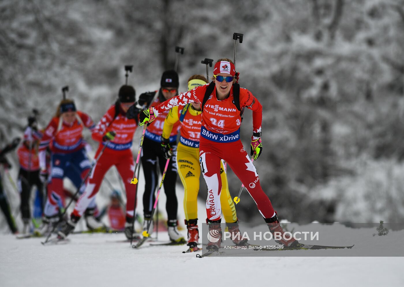 Биатлон. III этап Кубка мира. Женщины. Гонка преследования
