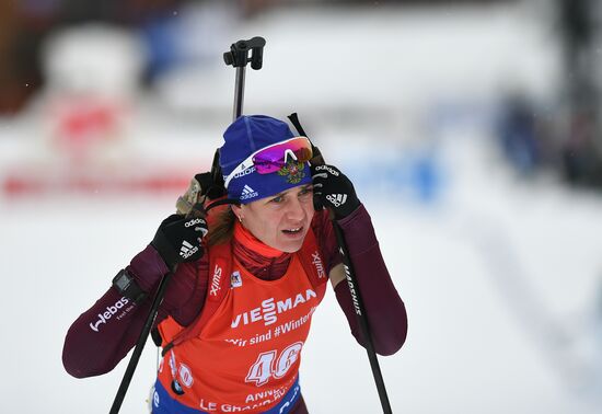 Биатлон. III этап Кубка мира. Женщины. Гонка преследования