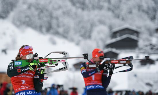 Биатлон. III этап Кубка мира. Женщины. Гонка преследования