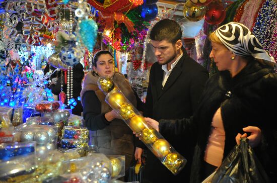 Новогодняя ярмарка в Грозном
