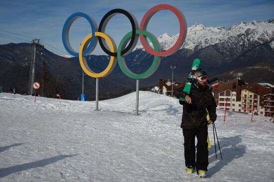 Открытие сезона на горнолыжном курорте "Роза Хутор" в Сочи