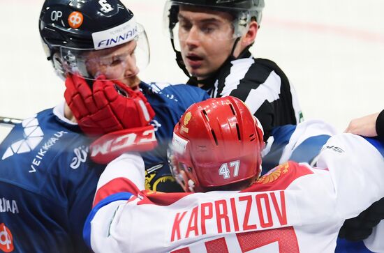 Хоккей. Кубок Первого канала. Матч Россия - Финляндия