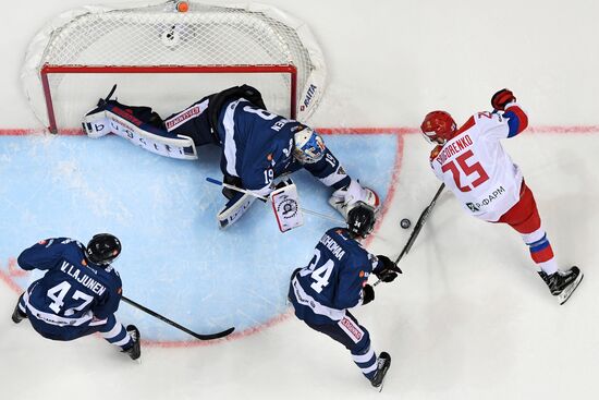 Хоккей. Кубок Первого канала. Матч Россия - Финляндия