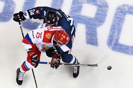 Хоккей. Кубок Первого канала. Матч Россия - Финляндия