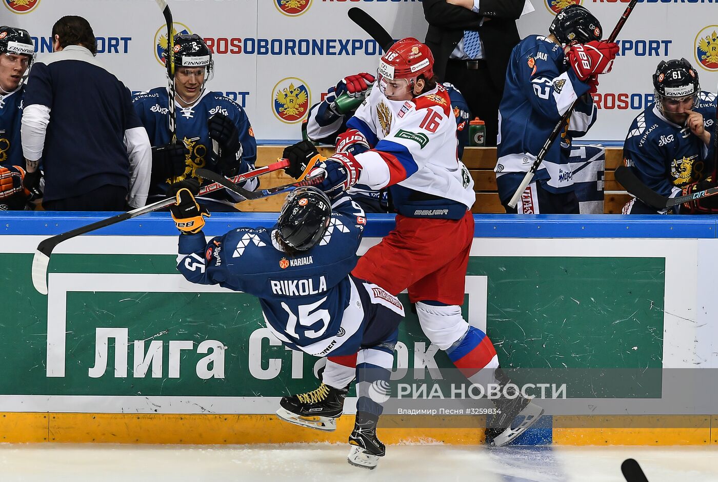 Хоккей. Кубок Первого канала. Матч Россия - Финляндия