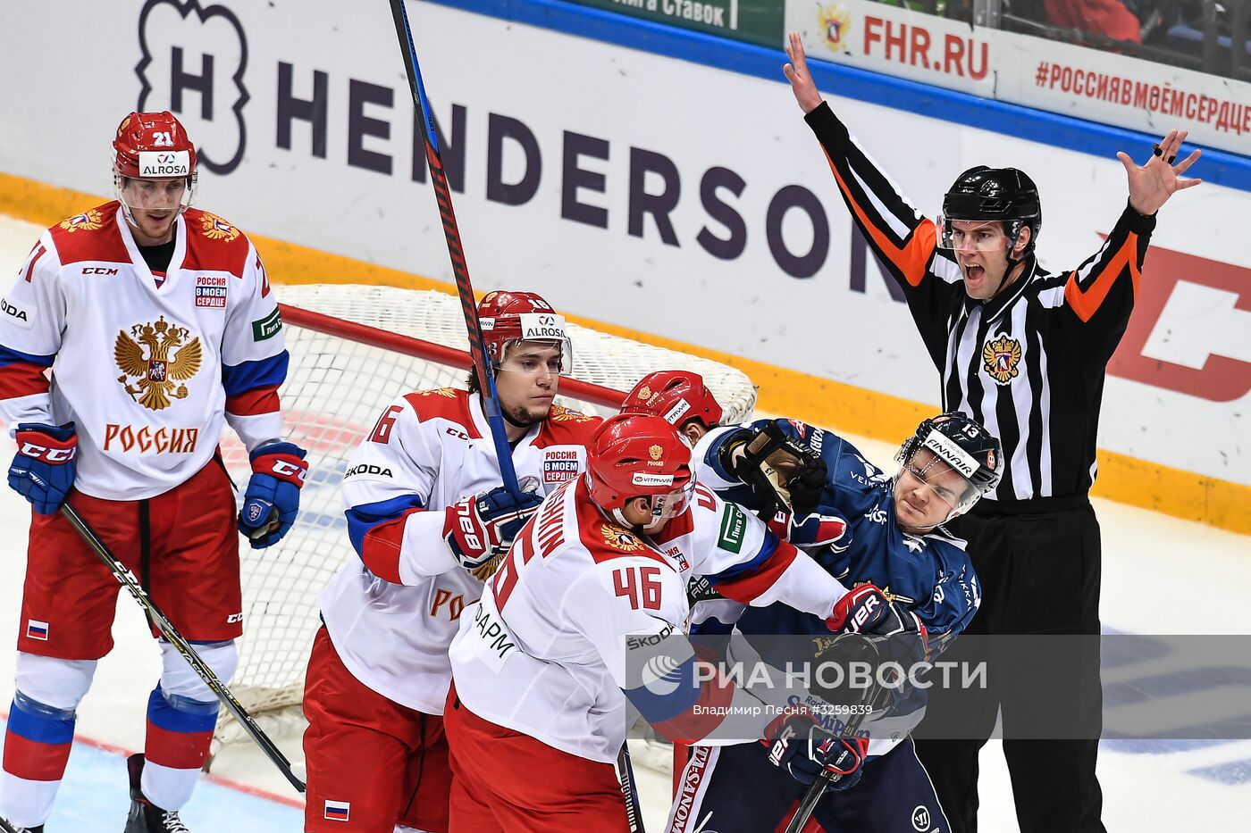 Хоккей. Кубок Первого канала. Матч Россия - Финляндия