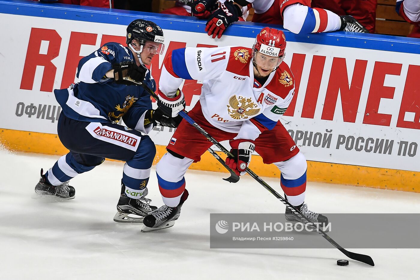 Хоккей. Кубок Первого канала. Матч Россия - Финляндия