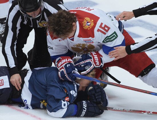 Хоккей. Кубок Первого канала. Матч Россия - Финляндия