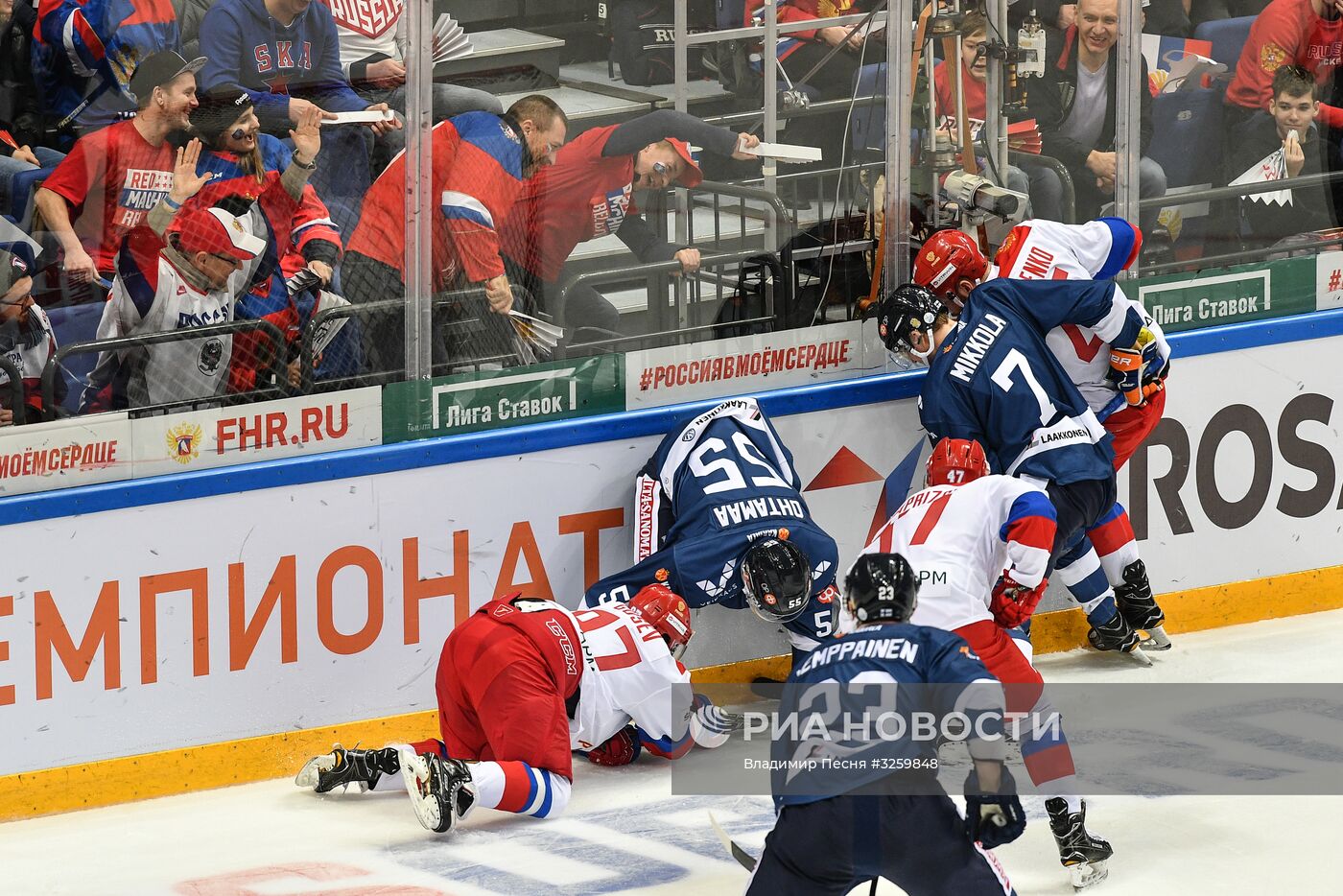 Хоккей. Кубок Первого канала. Матч Россия - Финляндия