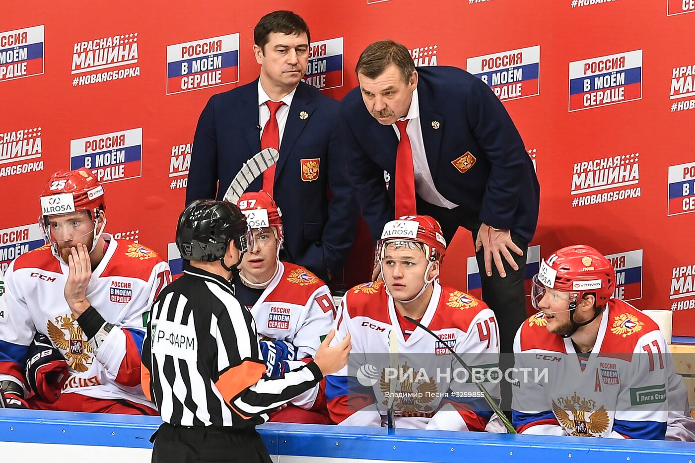 Хоккей. Кубок Первого канала. Матч Россия - Финляндия