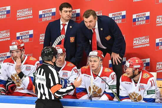 Хоккей. Кубок Первого канала. Матч Россия - Финляндия