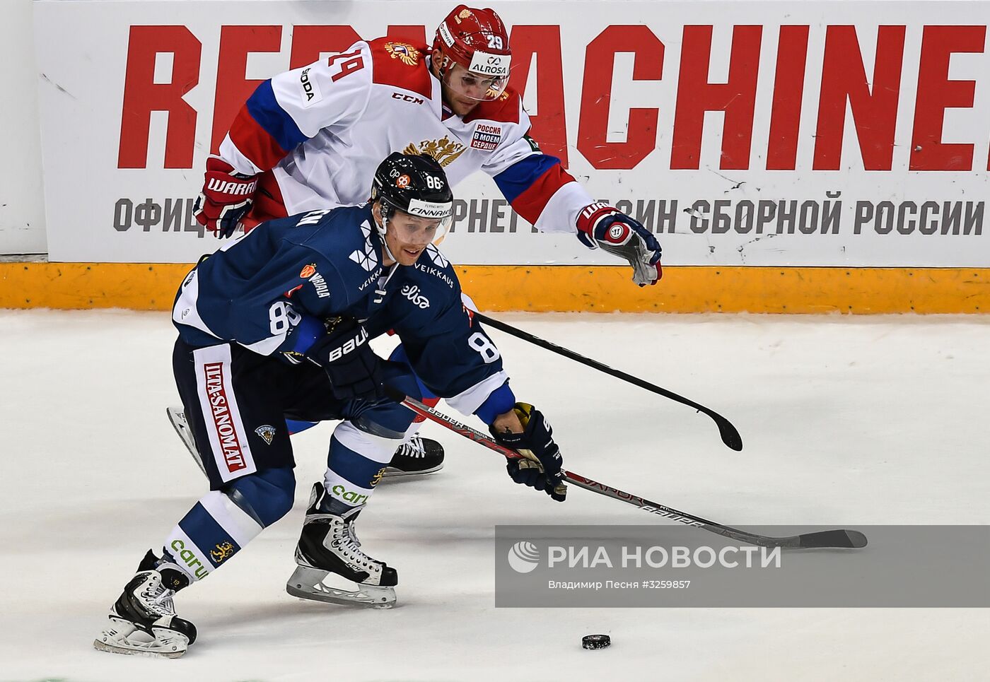 Хоккей. Кубок Первого канала. Матч Россия - Финляндия