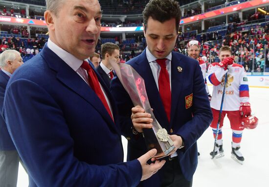 Хоккей. Кубок Первого канала. Матч Россия - Финляндия