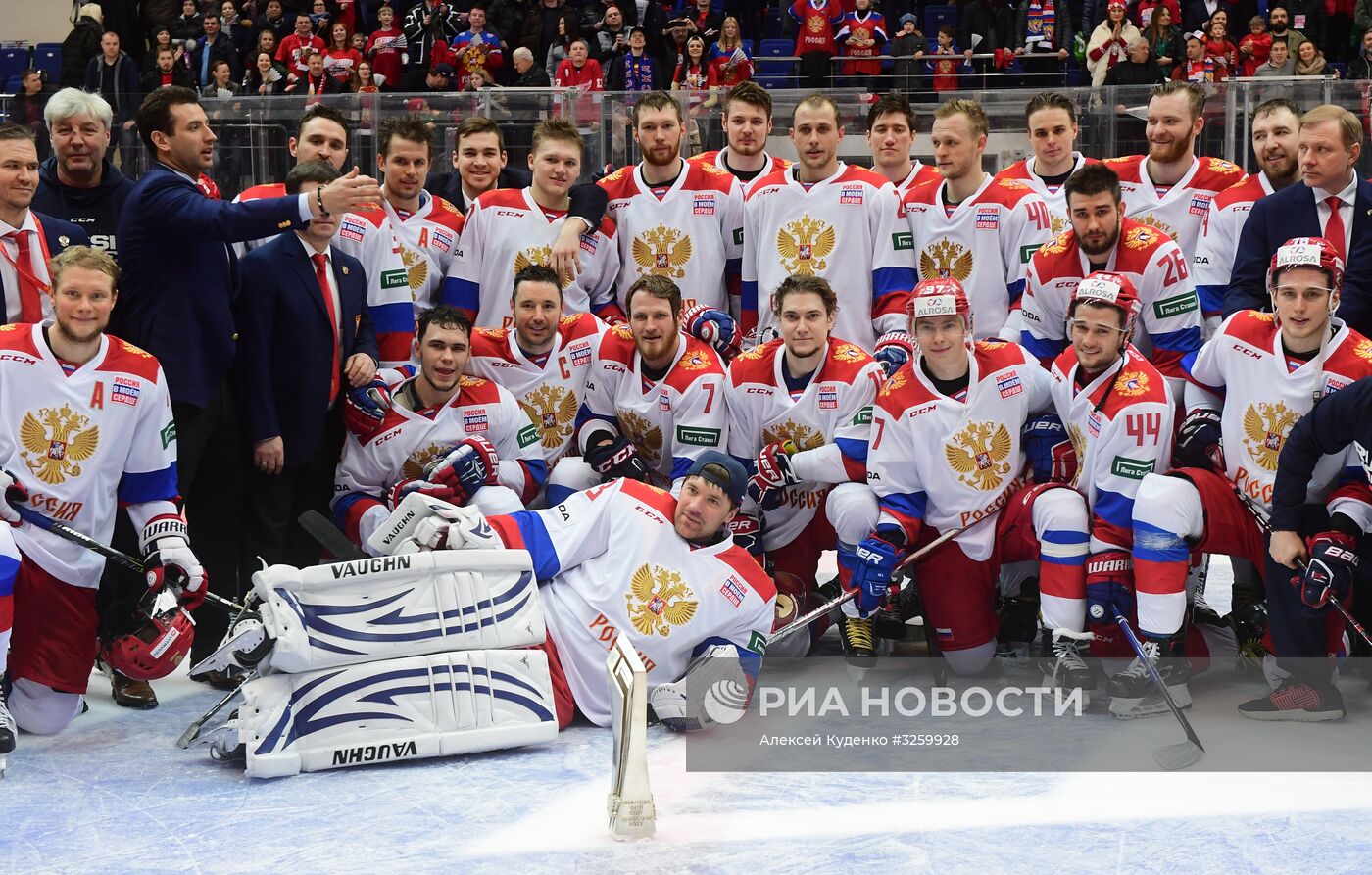 Хоккей. Кубок Первого канала. Матч Россия - Финляндия