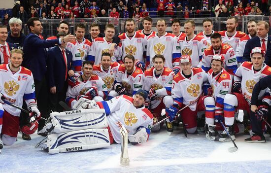 Хоккей. Кубок Первого канала. Матч Россия - Финляндия