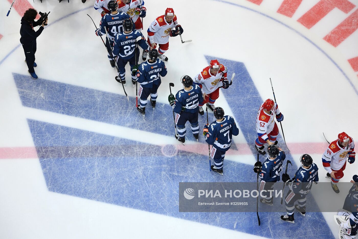 Хоккей. Кубок Первого канала. Матч Россия - Финляндия