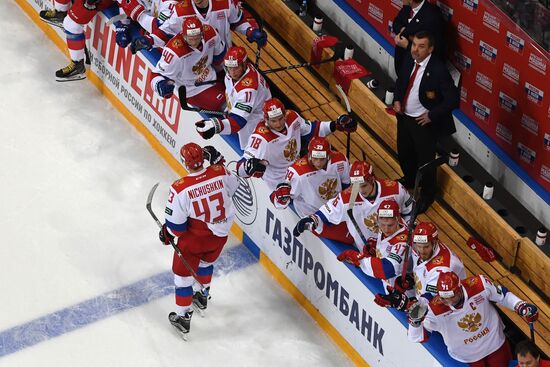 Хоккей. Кубок Первого канала. Матч Россия - Финляндия