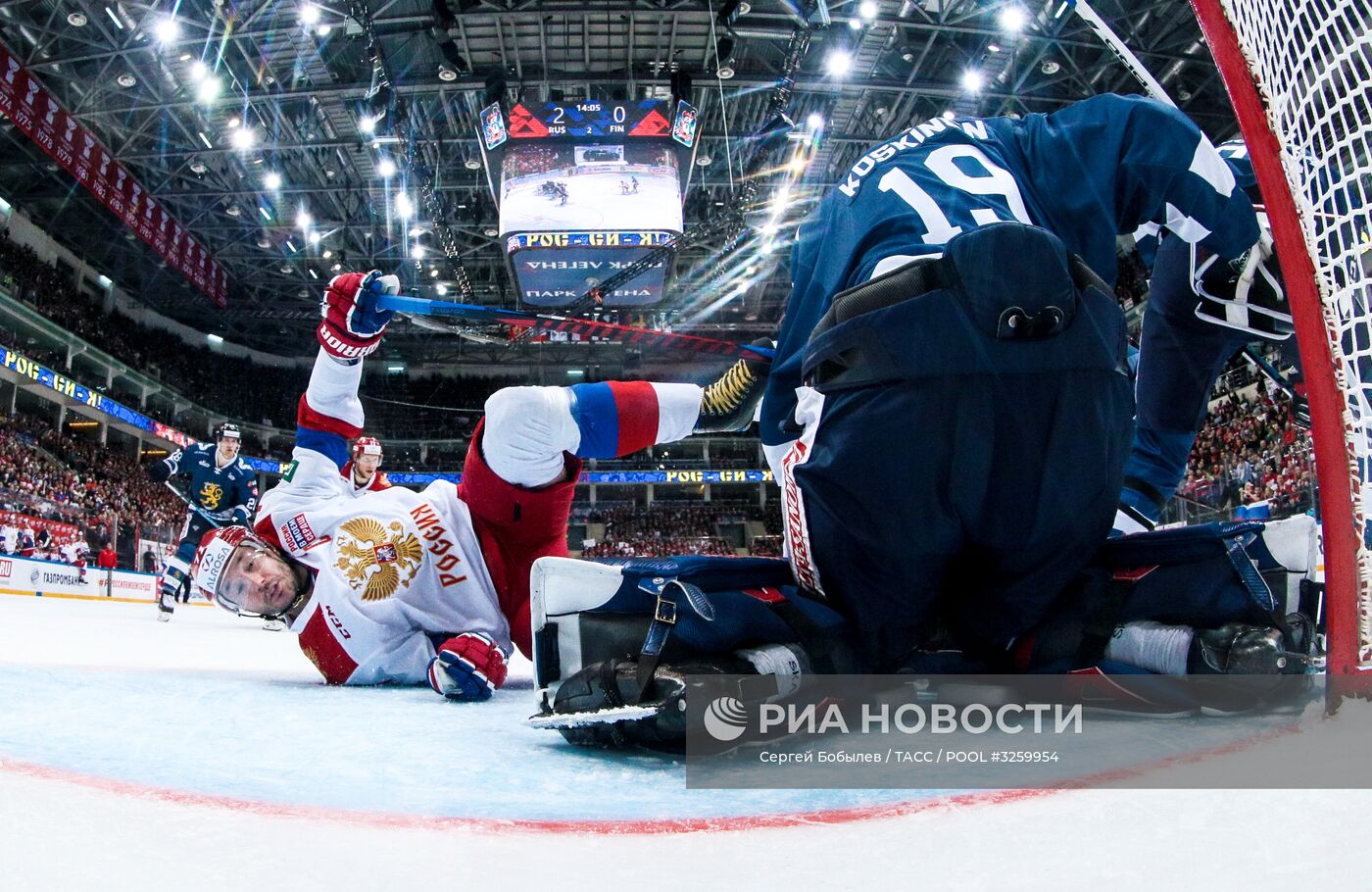Хоккей. Кубок Первого канала. Матч Россия - Финляндия