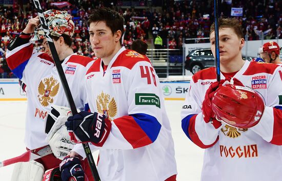 Хоккей. Кубок Первого канала. Матч Россия - Финляндия