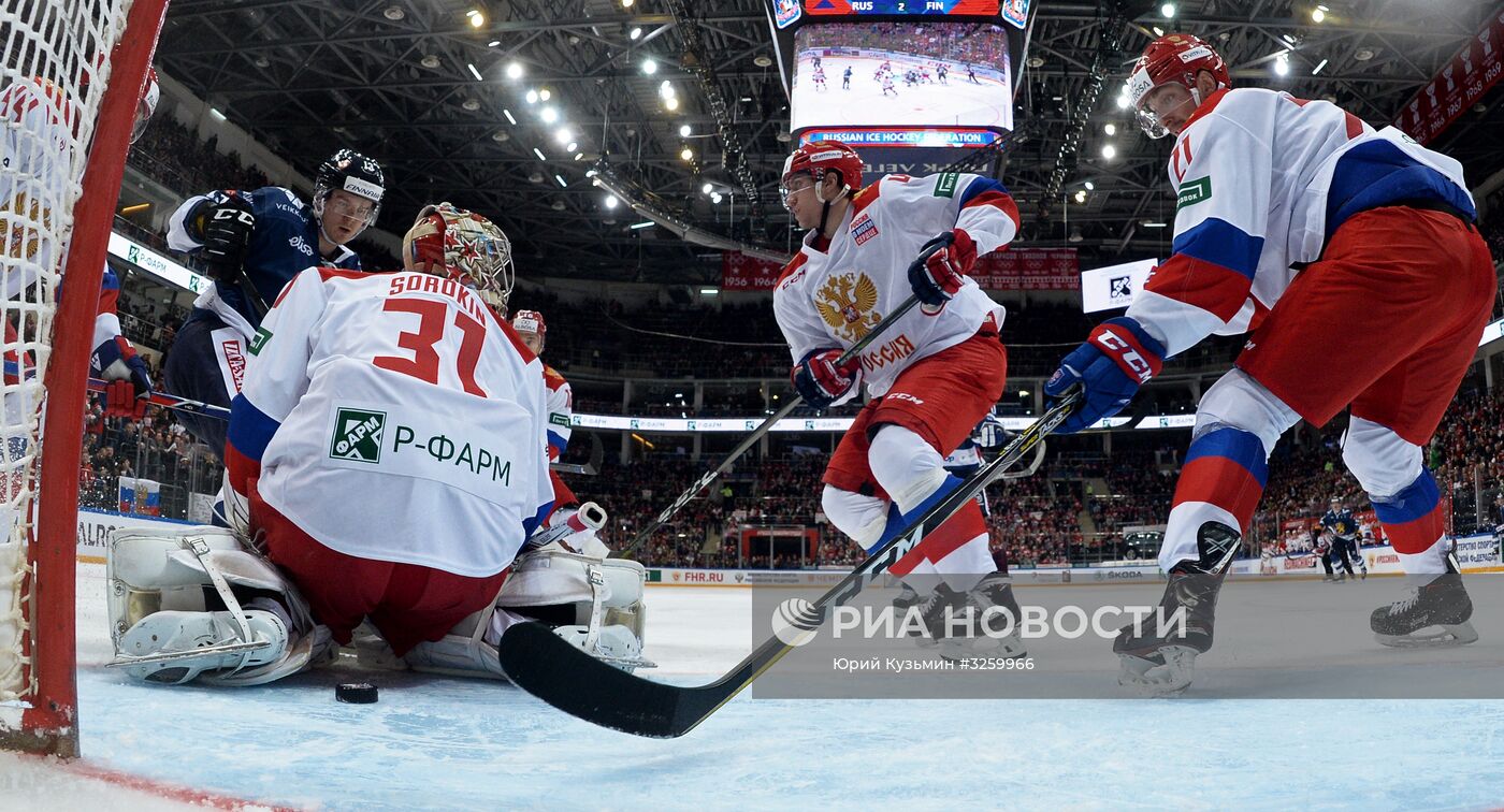 Хоккей. Кубок Первого канала. Матч Россия - Финляндия