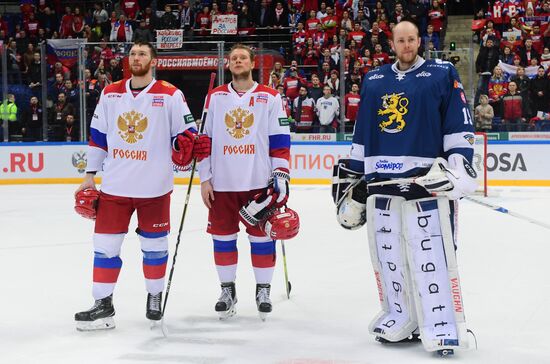 Хоккей. Кубок Первого канала. Матч Россия - Финляндия