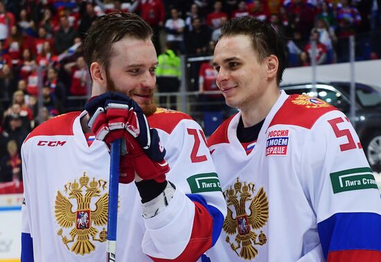 Хоккей. Кубок Первого канала. Матч Россия - Финляндия