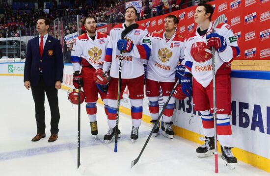 Хоккей. Кубок Первого канала. Матч Россия - Финляндия