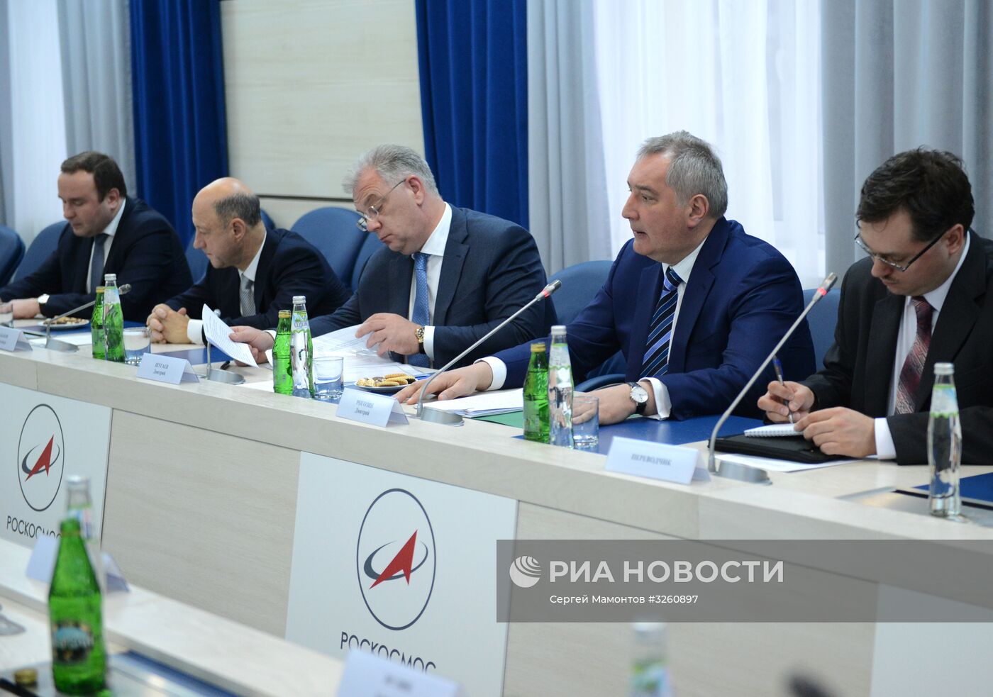 Встреча вице-премьера РФ Д. Рогозина с президентом Сербии А. Вучичем