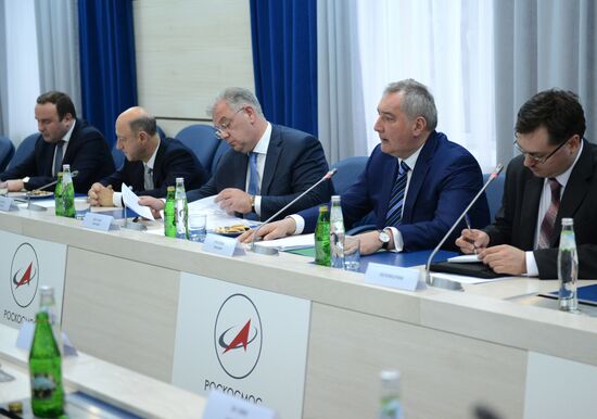 Встреча вице-премьера РФ Д. Рогозина с президентом Сербии А. Вучичем