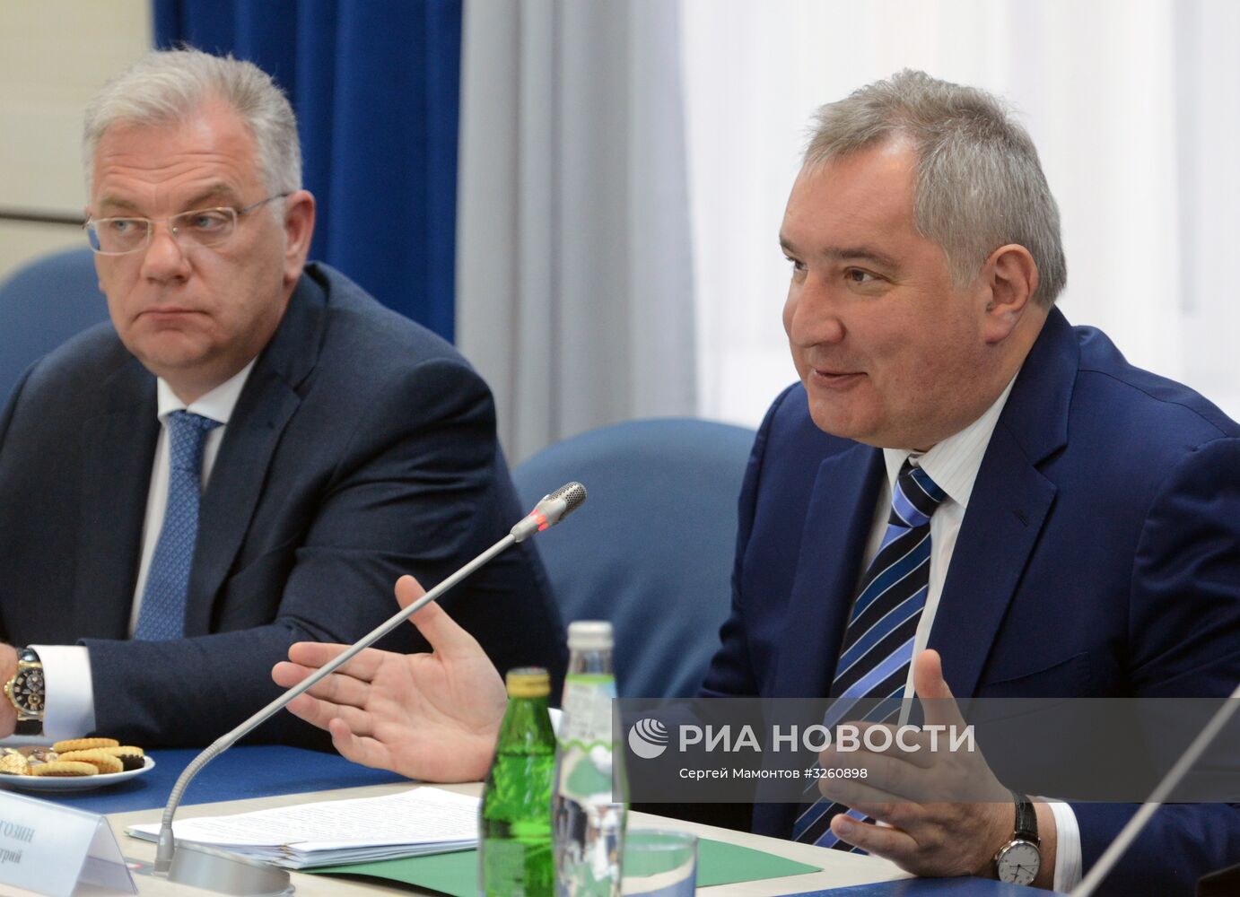 Встреча вице-премьера РФ Д. Рогозина с президентом Сербии А. Вучичем