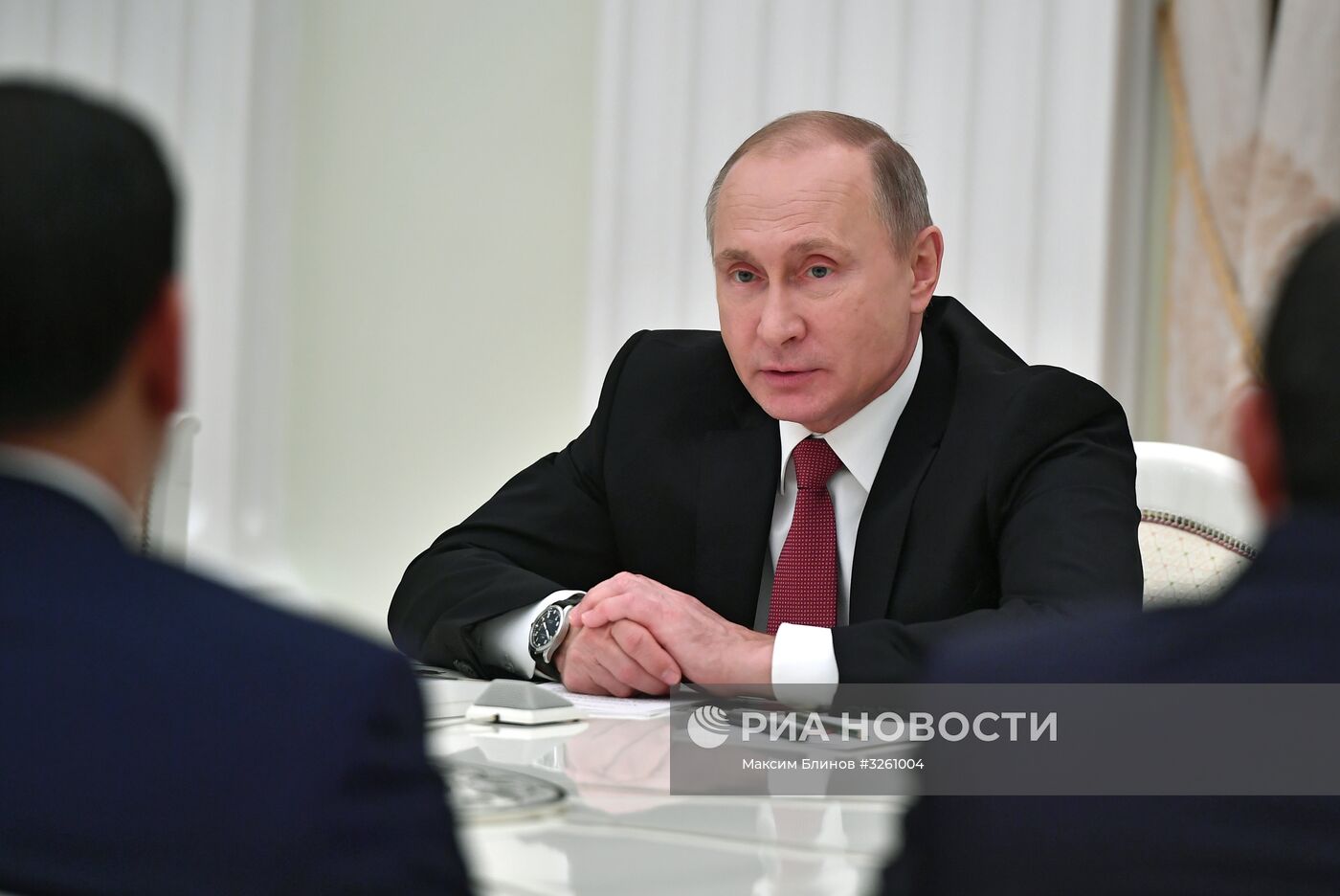 Президент РФ В. Путин встретился с руководителями спецслужб СНГ