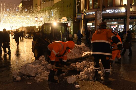 Новогодняя иллюминация в Москве