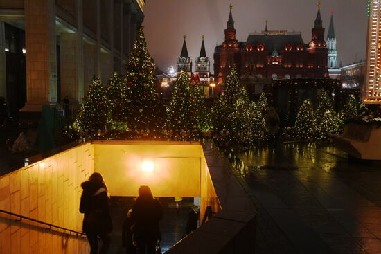 Новогодняя иллюминация в Москве