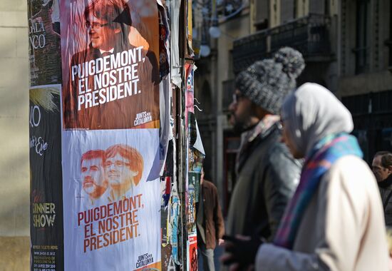 Предвыборная агитация в Каталонии