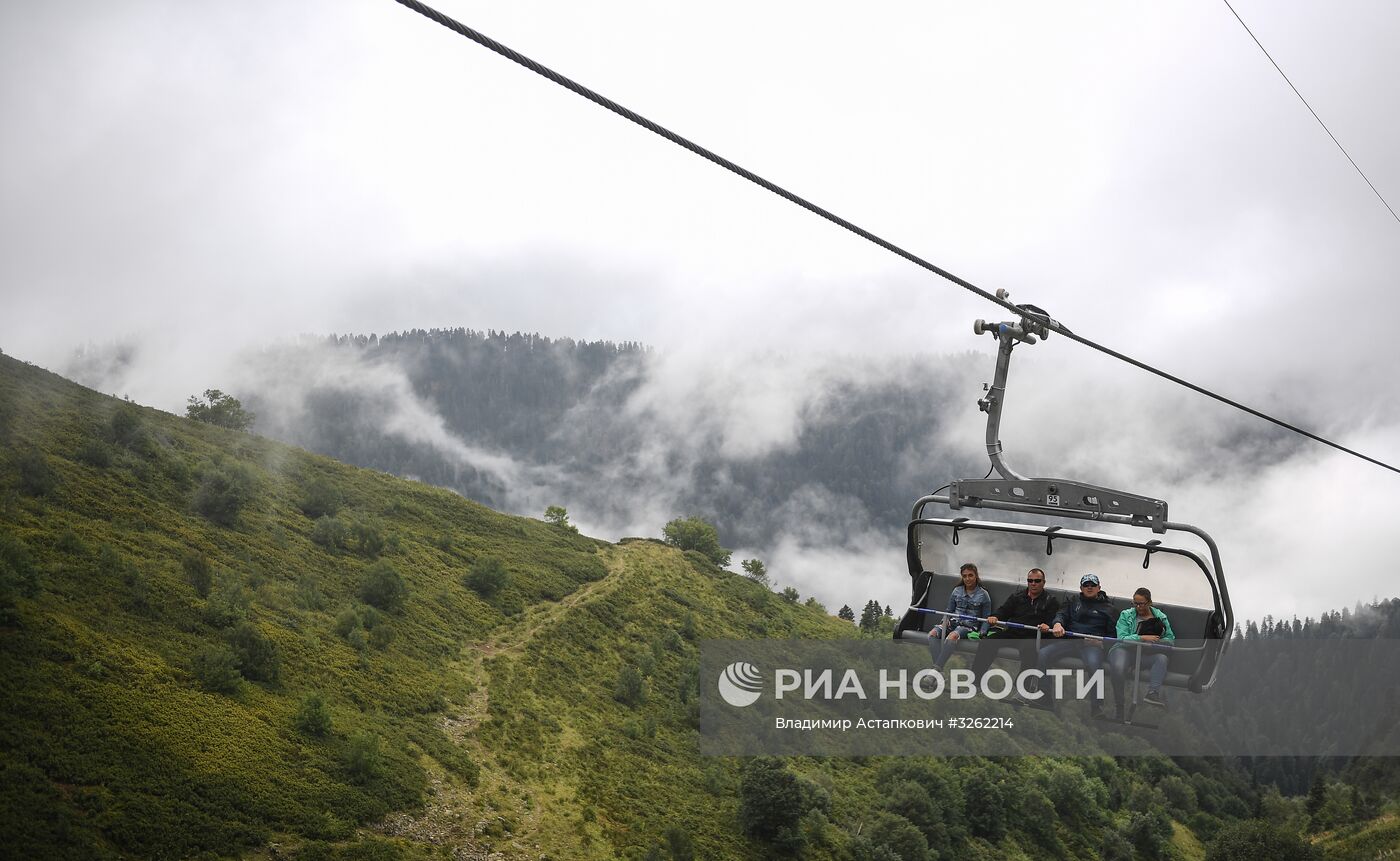 Круглогодичный горный курорт "Роза хутор" в Красной поляне