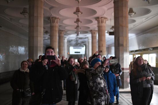 Акция "Ночь в метро" в Москве