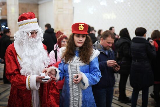 Акция "Ночь в метро" в Москве