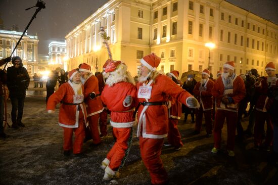 Встреча главного Деда Мороза в Санкт-Петербурге