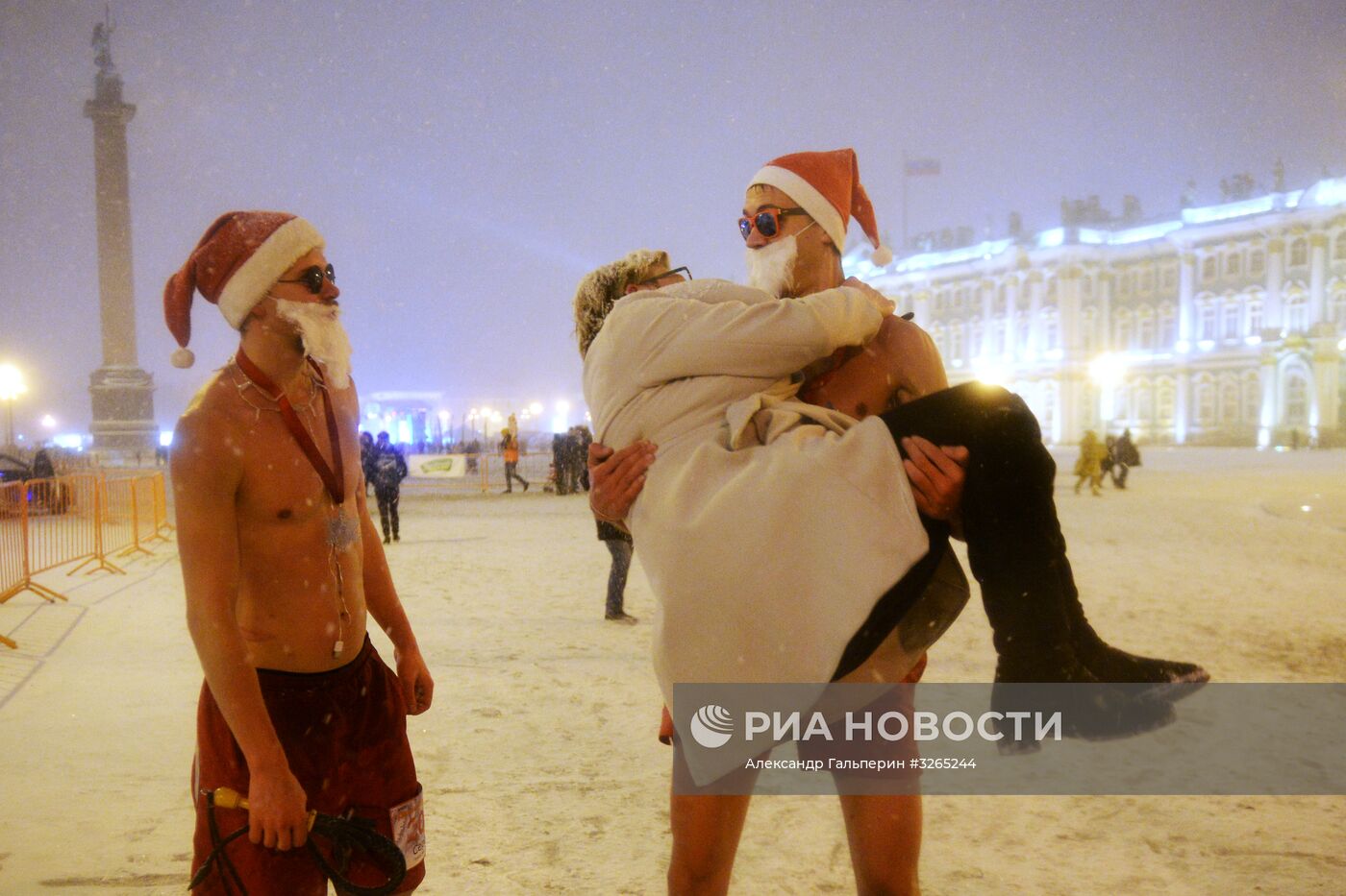 Встреча главного Деда Мороза в Санкт-Петербурге