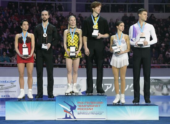 Фигурное катание. Чемпионат России. Церемония награждения