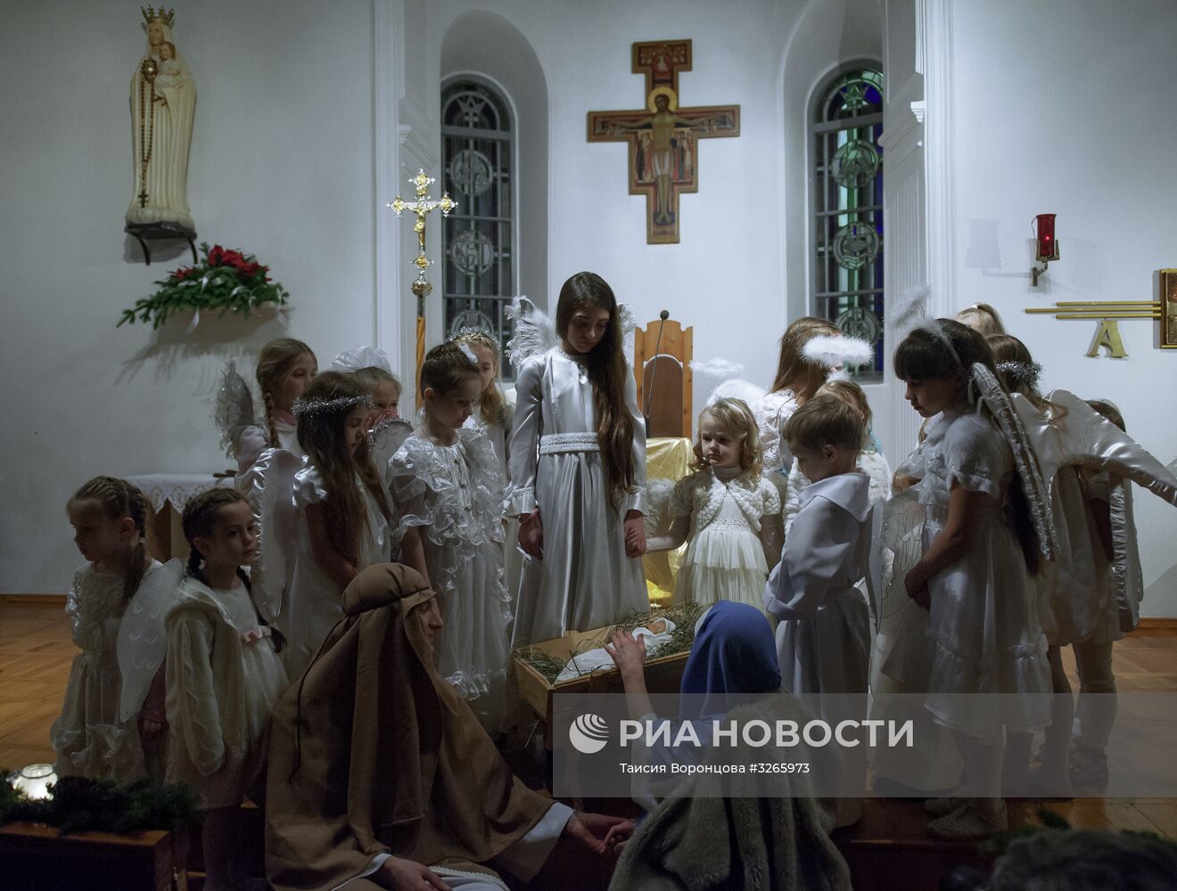 Празднование католического Рождества в России